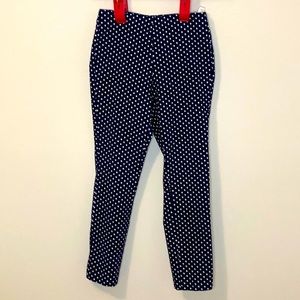 Michael Kors Navy Polka Dot Pants